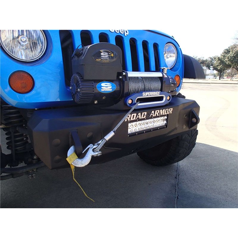 Road Armor | Stealth Stubby Winch Front Bumper - Wrangler (JK) 3.6L / 3.8L 2007-2017