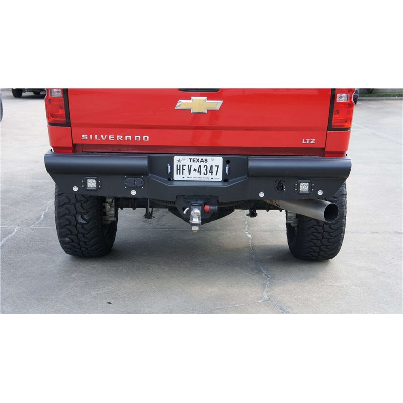 Road Armor | Vaquero Non-Winch Rear Bumper - Silverado 2500 HD / 3500 HD 6.0L / 6.6L 2015-2019