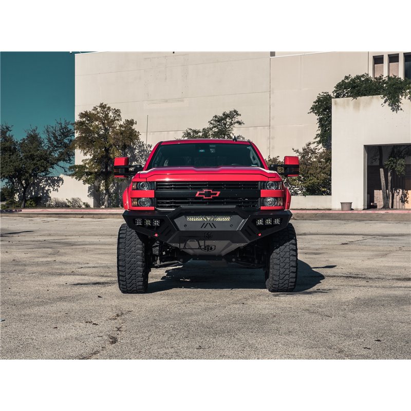 Road Armor | Spartan Front Bumper Bolt-On Accessory Pre-Runner Guard - Silverado 2500 HD / 3500 HD 6.0L / 6.6L 2015-2019