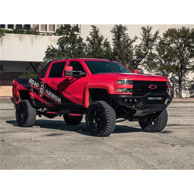 Road Armor | Spartan Front Bumper Bolt-On Accessory Pre-Runner Guard - Silverado 2500 HD / 3500 HD 6.0L / 6.6L 2015-2019