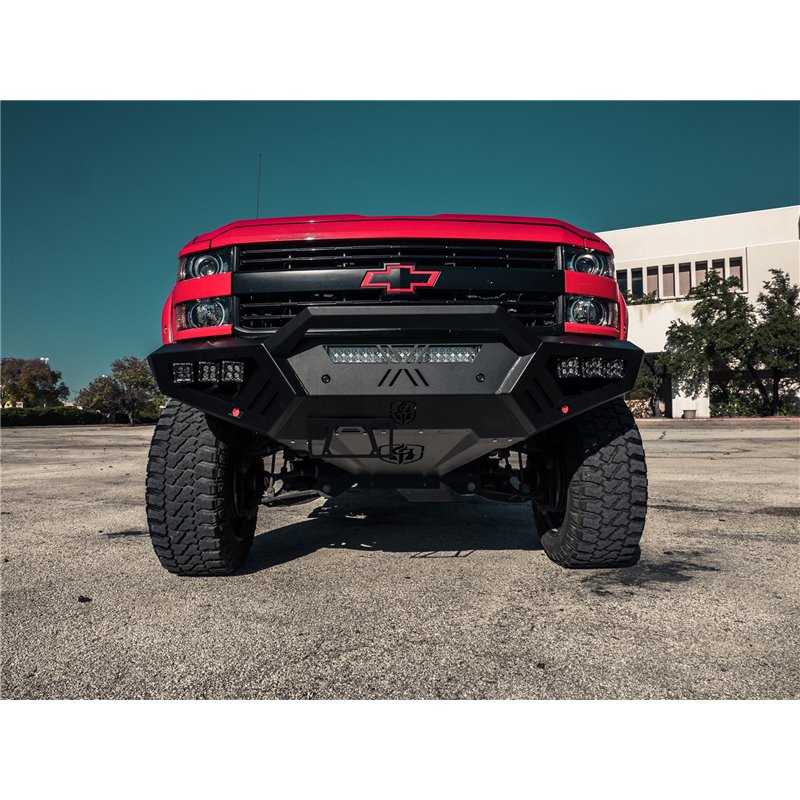 Road Armor | Spartan Front Bumper Bolt-On Accessory Pre-Runner Guard - Silverado 2500 HD / 3500 HD 6.0L / 6.6L 2015-2019