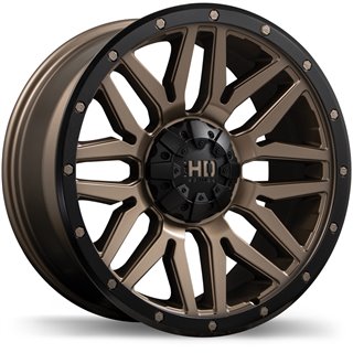 Fast HD | Menace 17x8.0 ET15 - Satin Bronze with Black Trim