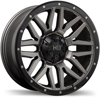 Fast HD | Menace 17x8.0 ET0 - Satin Gunmetal with Black Trim