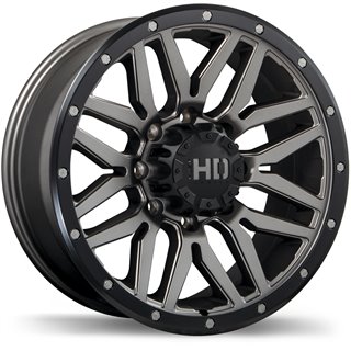 Fast HD | Menace 17x8.0 ET15 - Satin Gunmetal with Black Trim