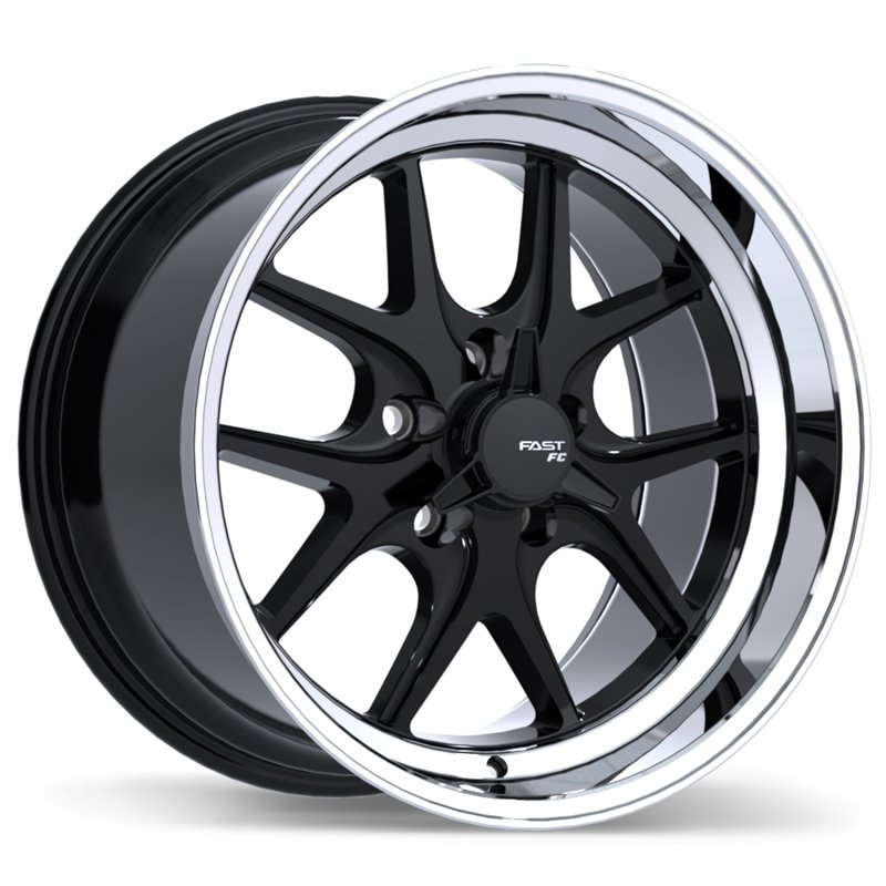 Fast Wheels | FC04V 17x10.5 ET-20 - Gloss Black with Machined Lip