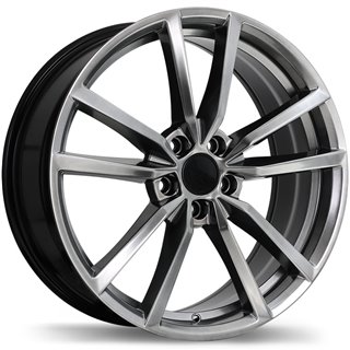 Replika | R195 17x7.5 ET45 - Dark Hyper Silver