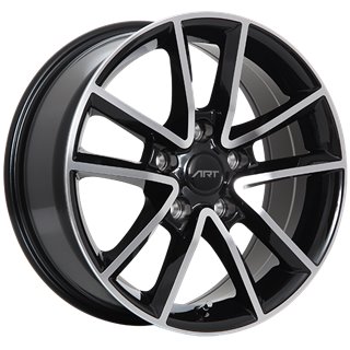 ART Replica | REPLICA 48 17x7.5 ET35 - Gloss Black - Machined Face