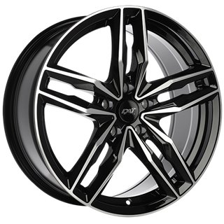DAI | MODA 17x7.5 ET42 - Gloss Black - Machined Face