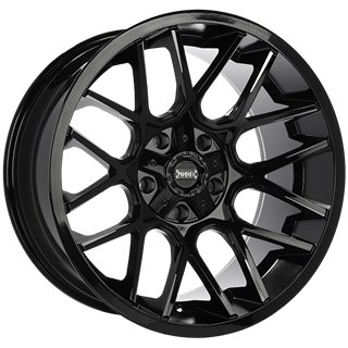 Ruffino HARD | TACTICAL 20x10.0 ET-12 - Gloss Black - Milled Edge