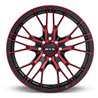 RTX | Vertex 17x7.5 ET40 - Black Machined Red