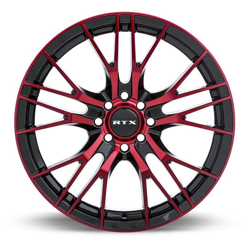 RTX | Vertex 17x7.5 ET40 - Black Machined Red