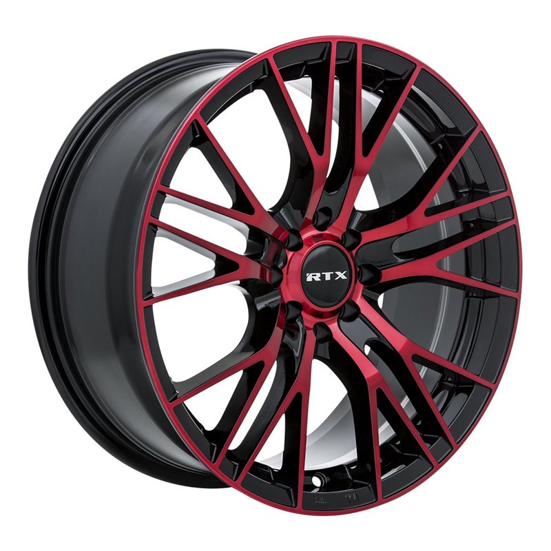 RTX | Vertex 18x8.0 ET40 - Black Machined Red