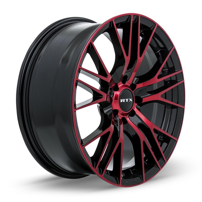 RTX | Vertex 20x8.5 ET38 - Black Machined Red