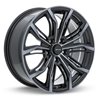 RTX | Black Widow 16x7.0 ET40 - Black Machined Grey