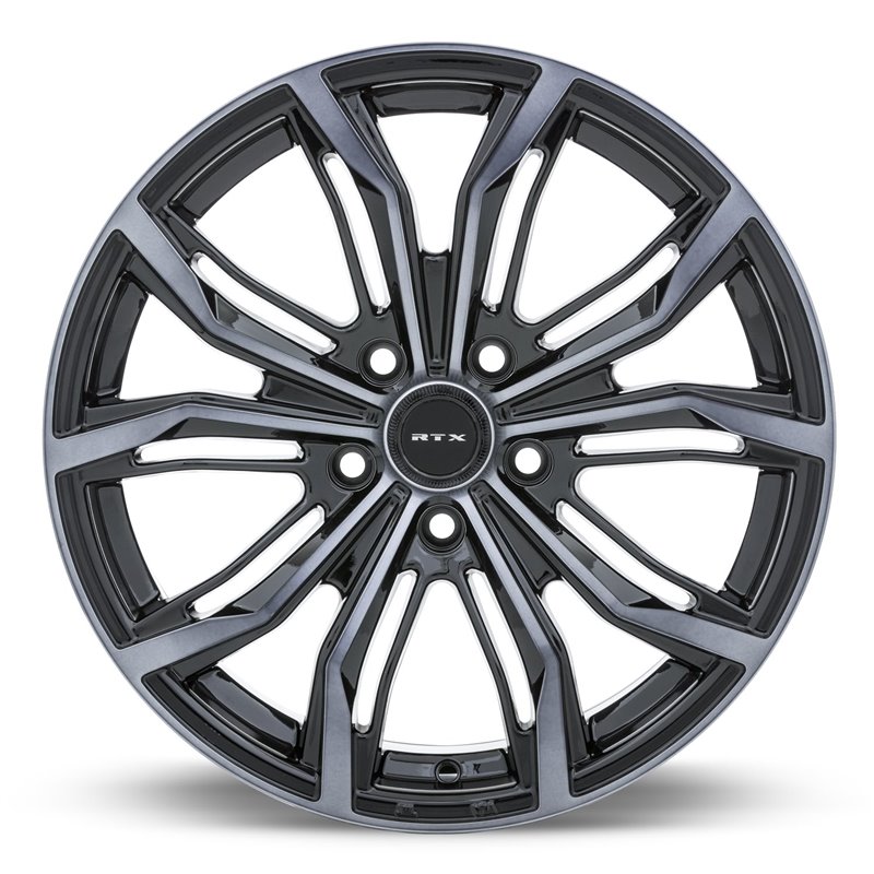 RTX | Black Widow 18x8.0 ET40 - Black Machined Grey