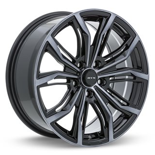 RTX | Black Widow 18x8.0 ET35 - Black Machined Grey