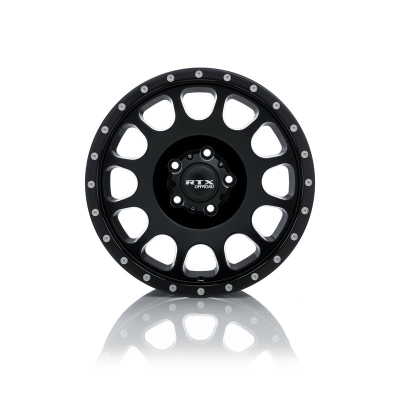RTX | Baja 18x9.0 ET10 - Satin Black with Milled Rivets