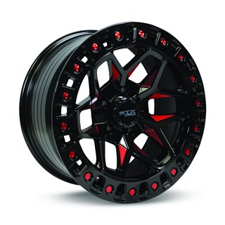 RTX | Zion 18x9.0 ET-15 - Black Milled Red