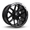 RTX | Volcano 18x9.5 ET-10 - Gloss Black Milled Edge