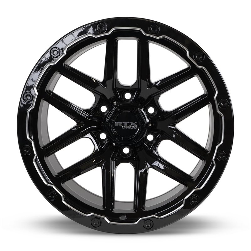 RTX | Volcano 18x9.5 ET-10 - Gloss Black Milled Edge