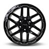 RTX | Volcano 18x9.5 ET-10 - Gloss Black Milled Edge