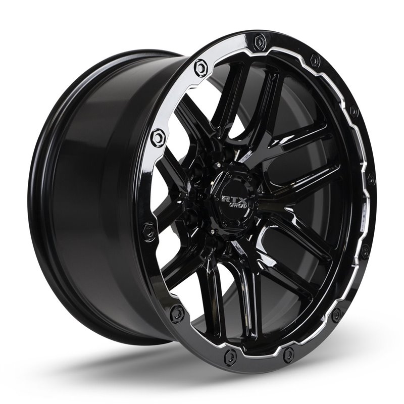 RTX | Volcano 18x9.5 ET-10 - Gloss Black Milled Edge