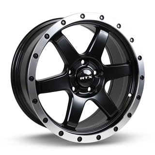 RTX | Dakar 17x8.0 ET35 - Satin Black Machined Edge Lip