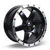 RTX | Dakar 17x8.0 ET35 - Satin Black Machined Edge Lip