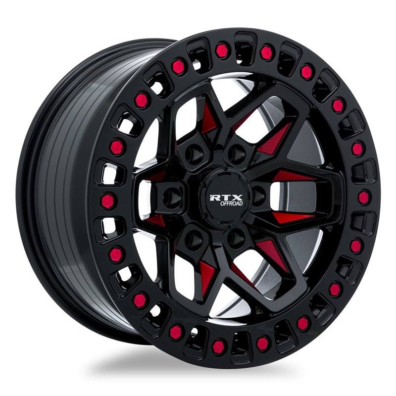 RTX | Zion 20x9.0 ET-15 - Black Milled Red