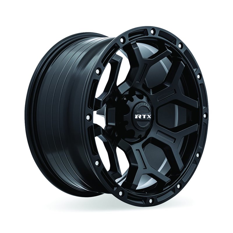 RTX | Goliath 17x9.0 ET-15 - Satin Black with Milled Rivets