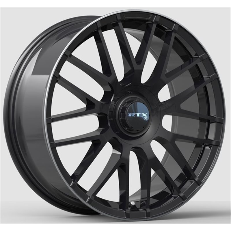 RTX | MB-01 19x8.5 ET38 - Gloss Black with Machined Lip