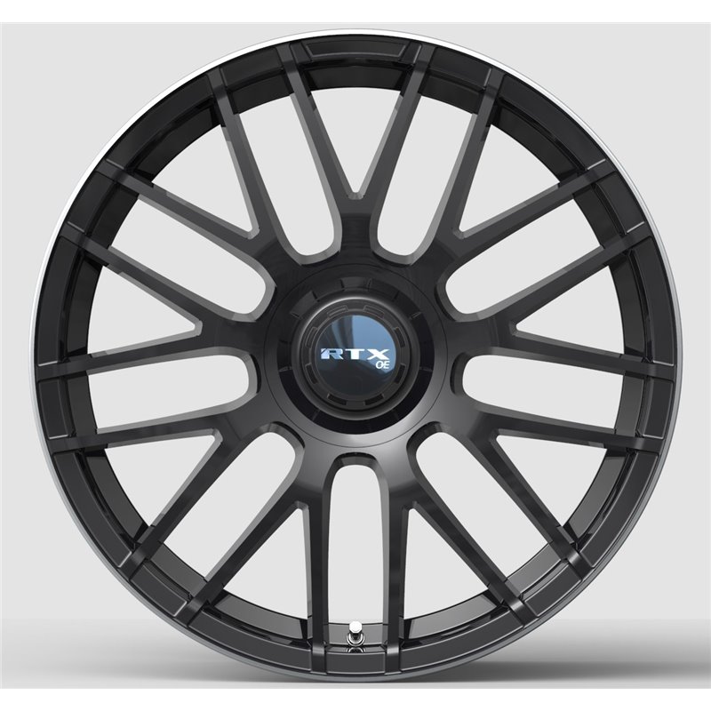 RTX | MB-01 20x8.5 ET38 - Gloss Black with Machined Lip