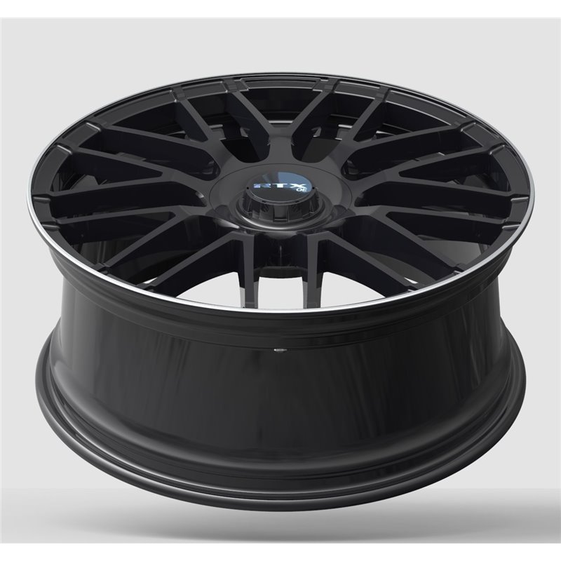 RTX | MB-01 20x8.5 ET38 - Gloss Black with Machined Lip