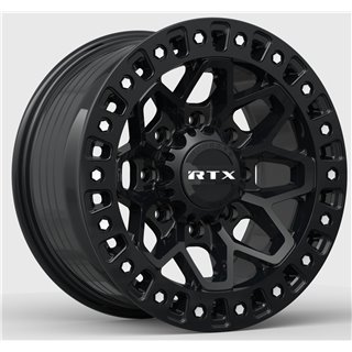 RTX | Zion 17x9.0 ET20 - Gloss Black Milled Rivets