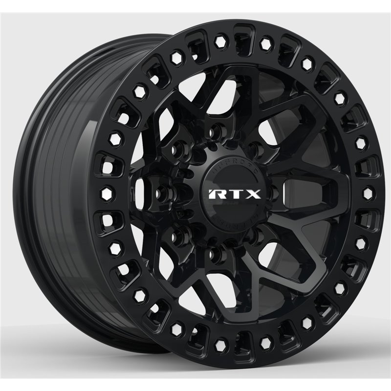 RTX | Zion 17x9.0 ET20 - Gloss Black Milled Rivets