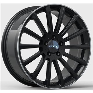 RTX | MB-02 20x8.5 ET38 - Gloss Black with Machined Lip