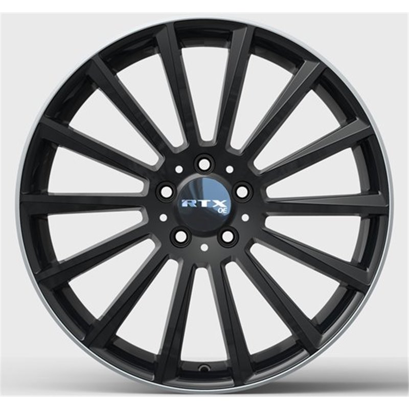 RTX | MB-02 20x8.5 ET38 - Gloss Black with Machined Lip