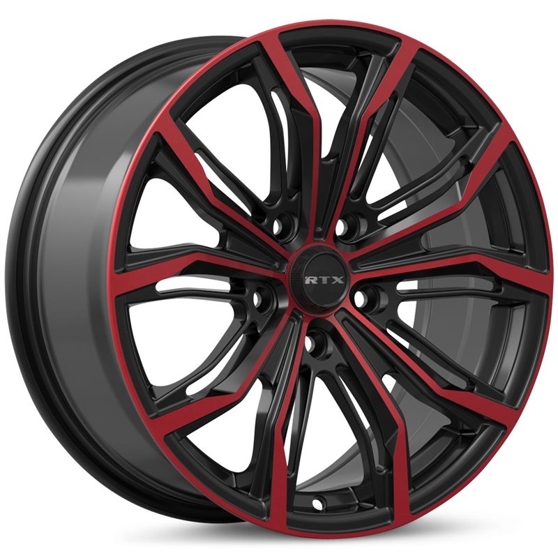 RTX | Black Widow 18x8.0 ET42 - Black Machined Red