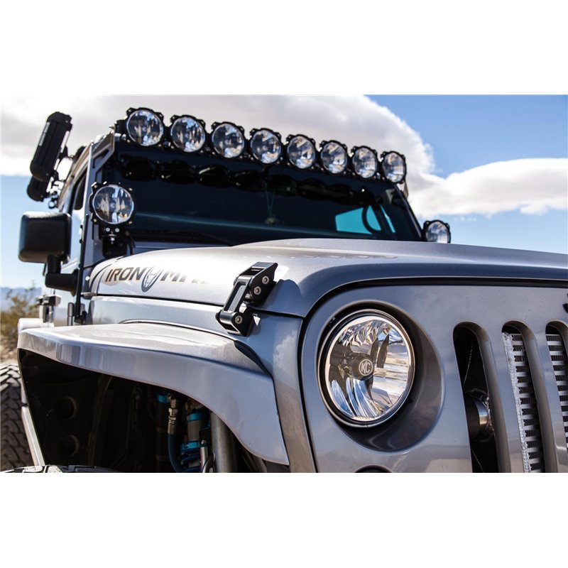 KC HiLiTES | Headlight; Gravity LED 7in. DOT Jeep JK 07-18 (pr) - Wrangler (JK) / Wrangler (JL) 3.6L / 3.8L 2007-2018