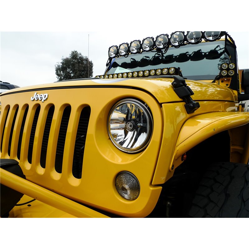 KC HiLiTES | Headlight; Gravity LED 7in. DOT Jeep JK 07-18 (pr) - Wrangler (JK) / Wrangler (JL) 3.6L / 3.8L 2007-2018
