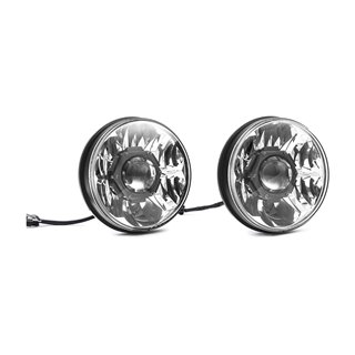KC HiLiTES | Headlight; Gravity LED Pro 7in. DOT Jeep JK 07-18 (pr) - Wrangler (JK) / Wrangler (JL) 3.6L / 3.8L 2007-2018