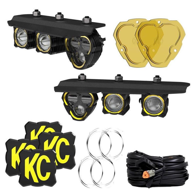 KC HiLiTES | FLEX ERA® Fog Pocket Kit - Bronco 2.3T / 2.7T / 3.0T 2021-2024
