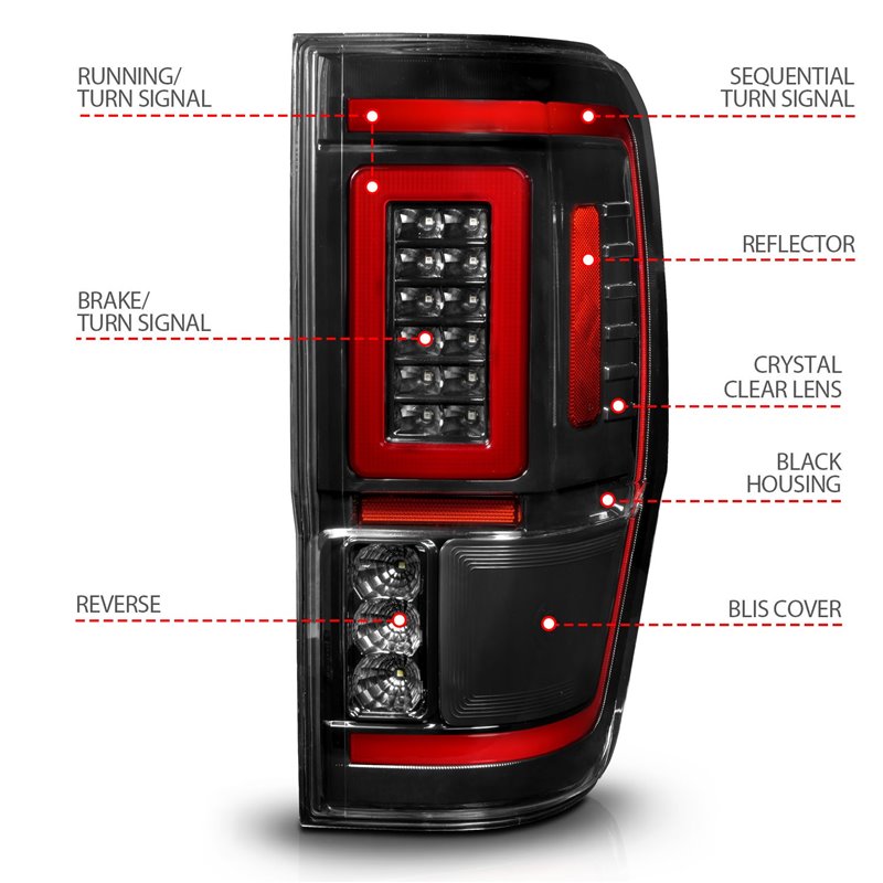 Anzo USA | LED Tail Light Assembly - Ranger 2.3T 2019-2023