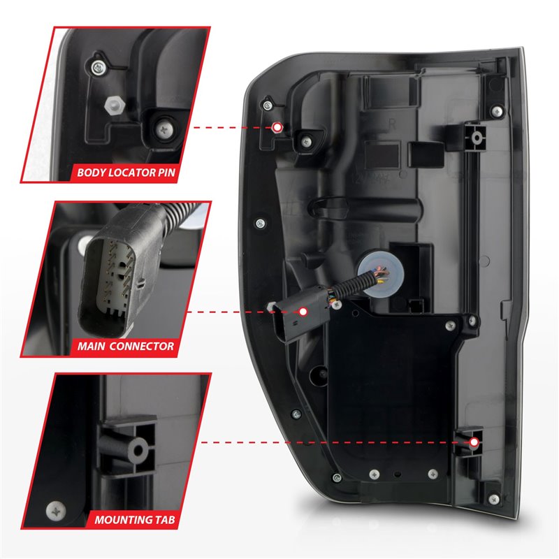 Anzo USA | LED Tail Light Assembly - Ranger 2.3T 2019-2023