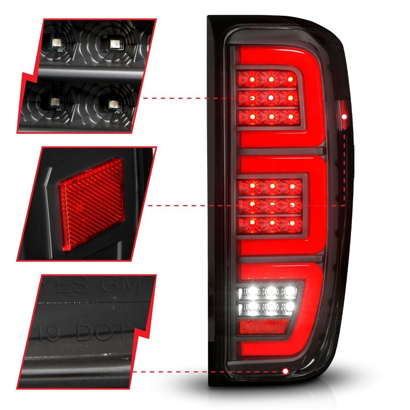 Anzo USA | LED Tail Light Assembly - Sierra 1500 / 2500 HD / 3500 HD 2019-2023
