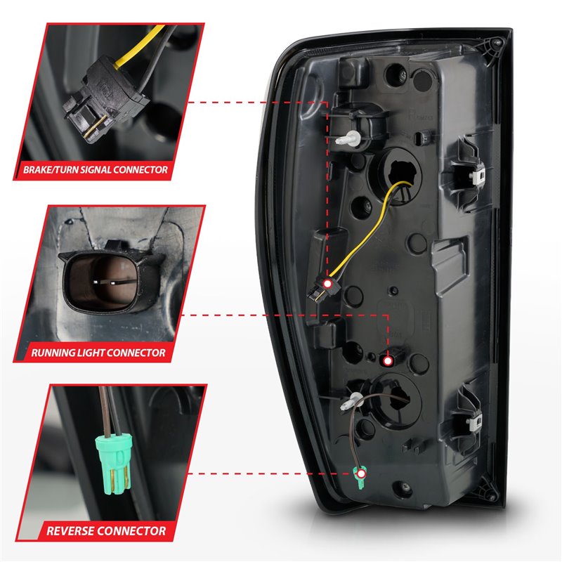Anzo USA | LED Tail Light Assembly - Sierra 1500 / 2500 HD / 3500 HD 2019-2023