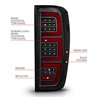 Anzo USA | LED Tail Light Assembly - Sierra 1500 / 2500 HD / 3500 HD 2019-2023