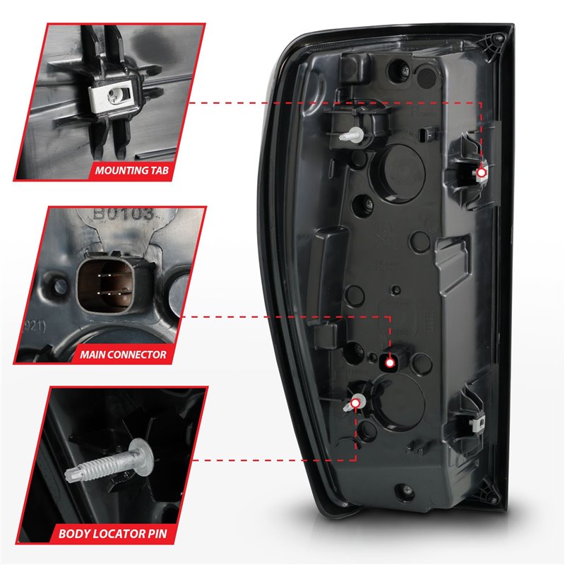 Anzo USA | LED Tail Light Assembly - Sierra 1500 / 2500 HD / 3500 HD 2019-2023