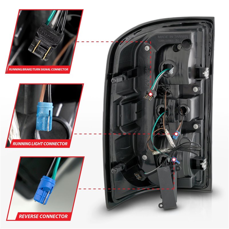 Anzo USA | LED Tail Light Assembly - Sierra 1500 / Limited / 2500 HD / 3500 HD 2014-2019