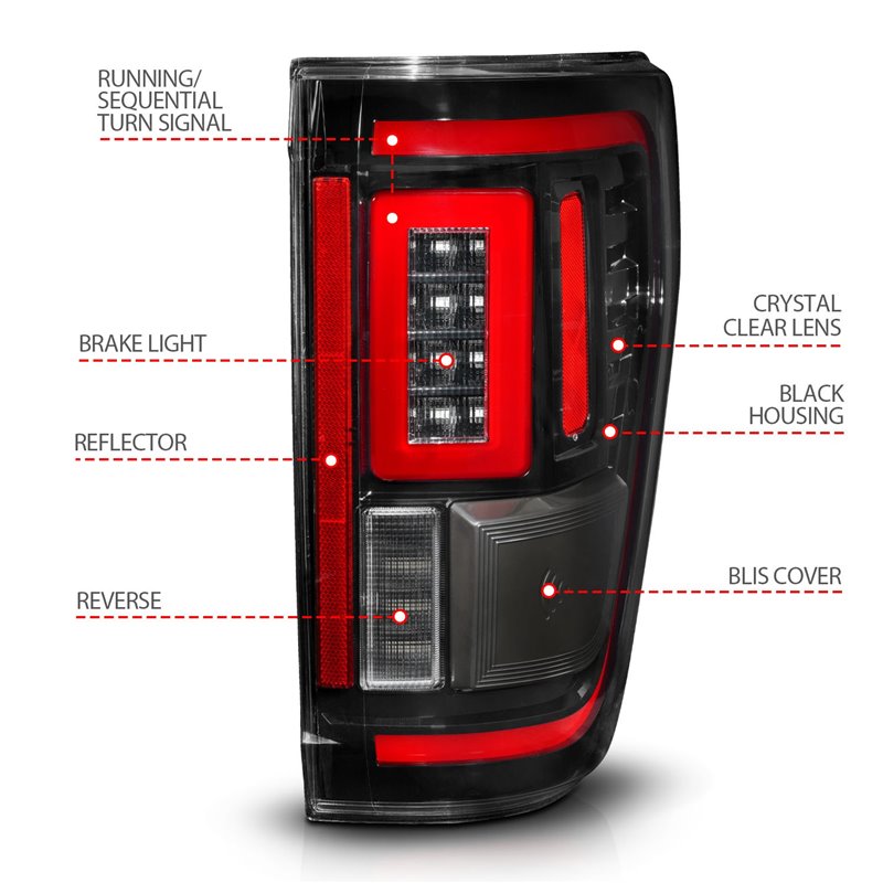 Anzo USA | LED Tail Light Assembly - F-150 2021-2023